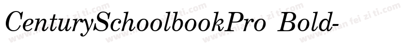CenturySchoolbookPro Bold字体转换